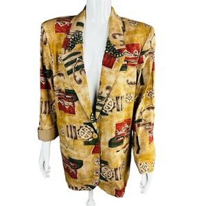 Vintage Toni Garment for CC Magic Womans Sz Medium Topper Blazer Long Sleeve